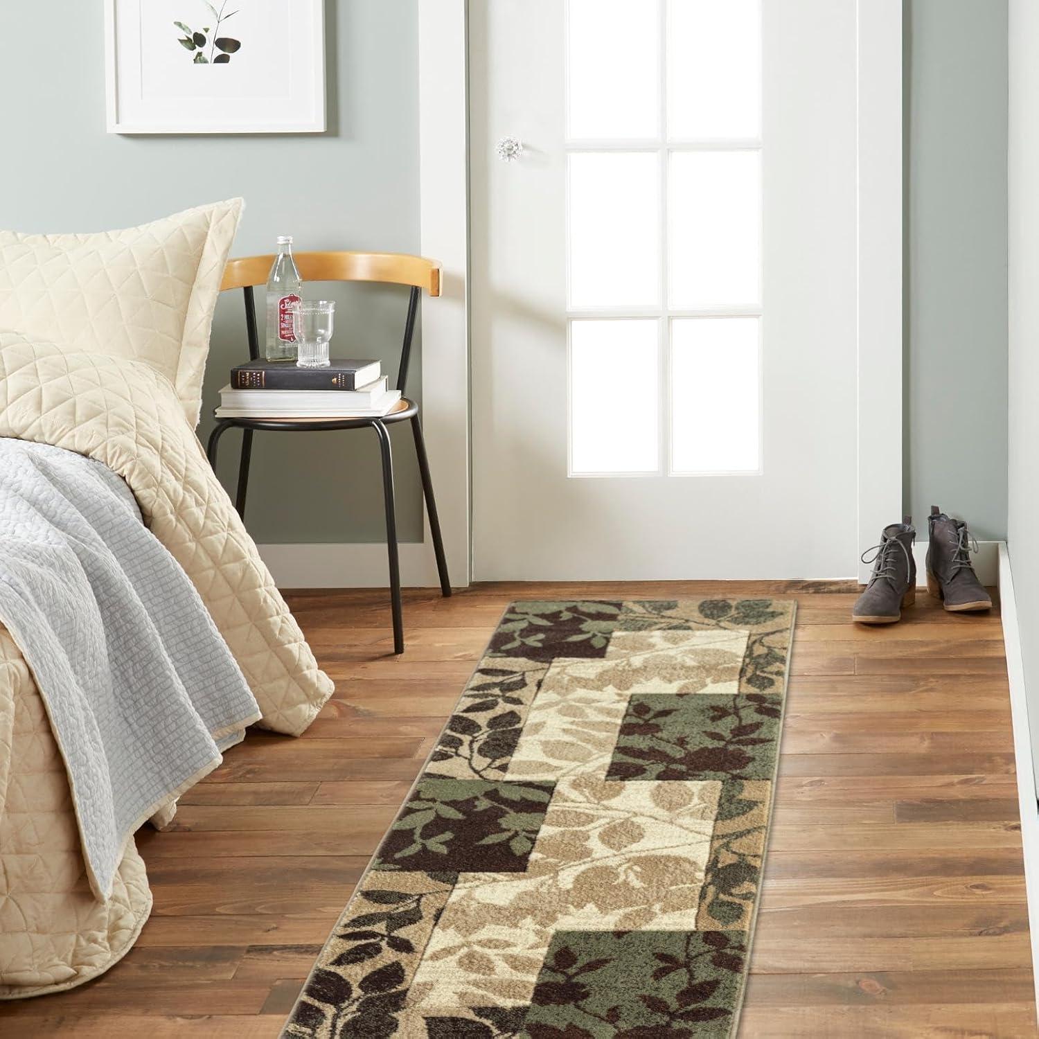 Home Dynamix Slade Contemporary Abstract Area Rug, Brown/Green, 7'10"x10'6"