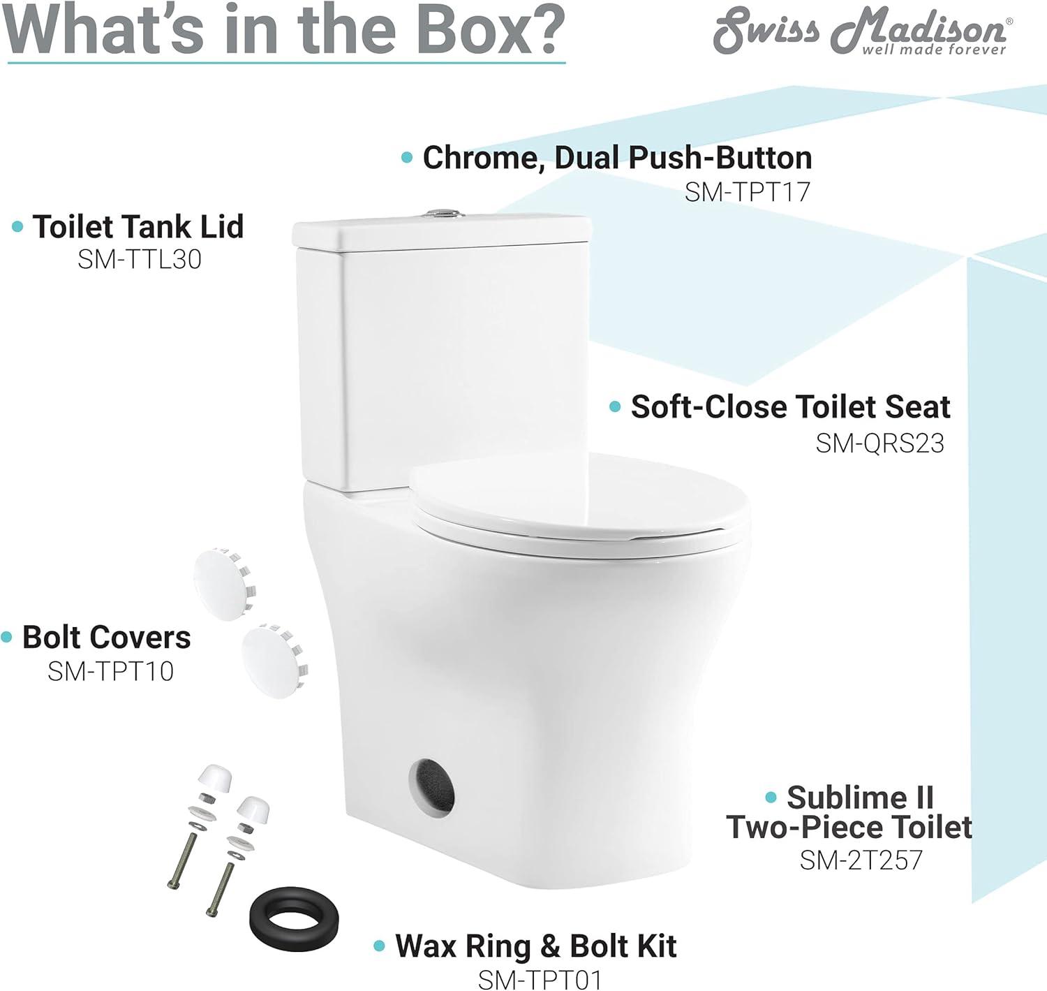 Sublime II Two-Piece Round Toilet Dual-Flush 0.8/1.28 gpf