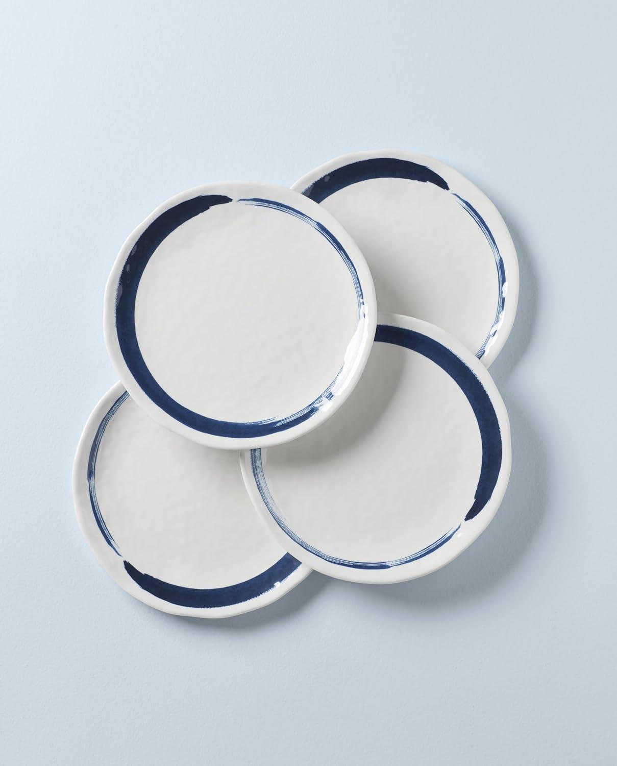 Lenox Blue Bay Melamine Dinnerware Dinner Plate, Set of 4