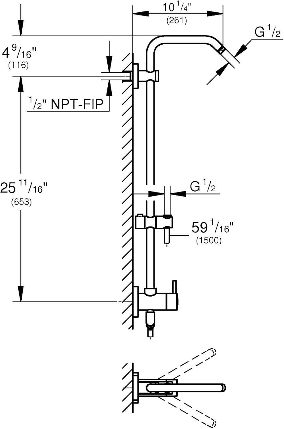 Retro-Fit™ Complete Shower System with SpeedClean Technology