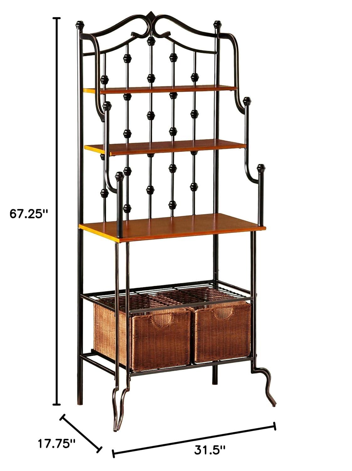 Saint Pierre Bakers Rack - KA0763 - Black/Brown - SEI