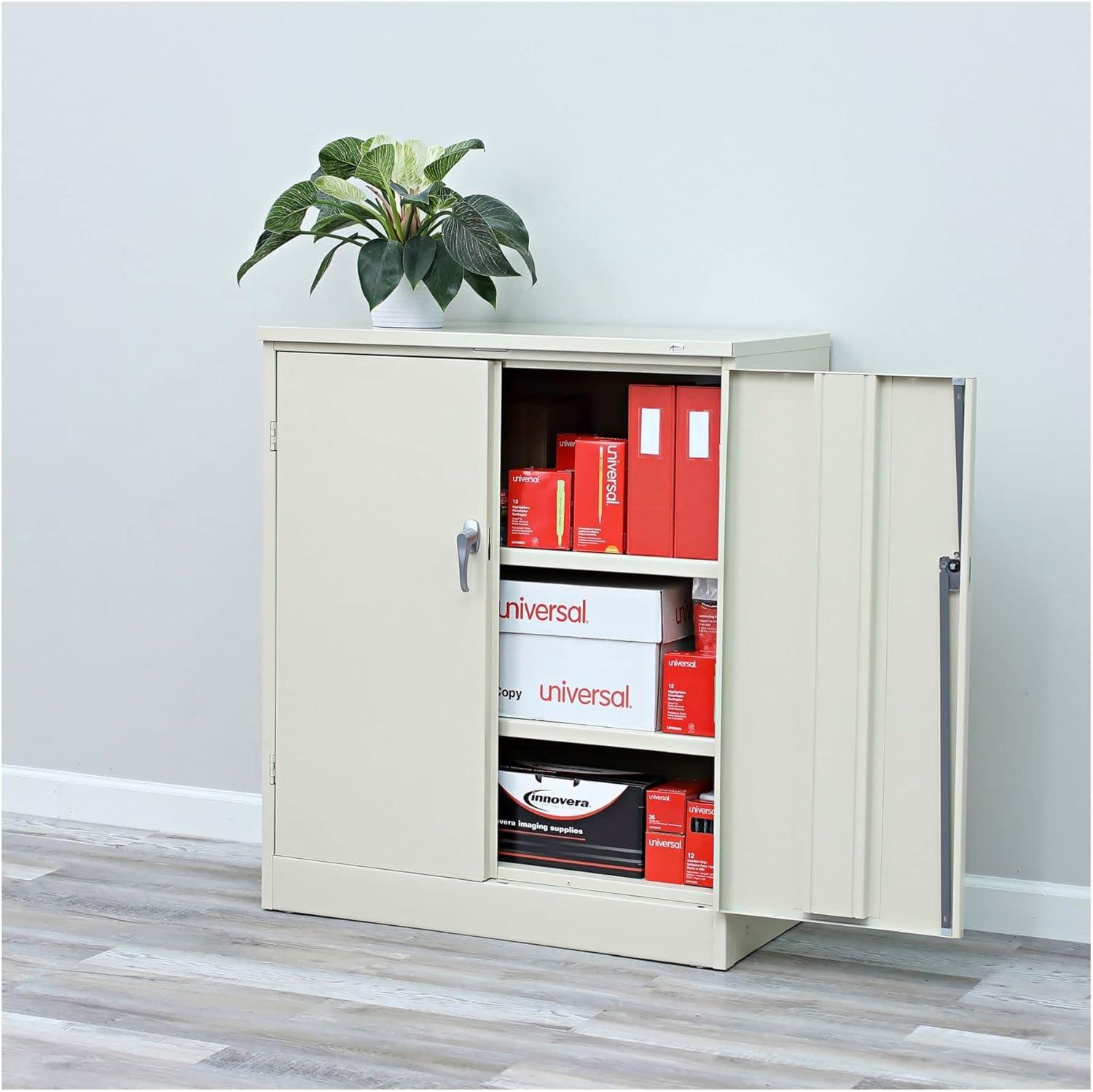 Alera® Assembled 42" High, 2 Shelf Storage Cabinet