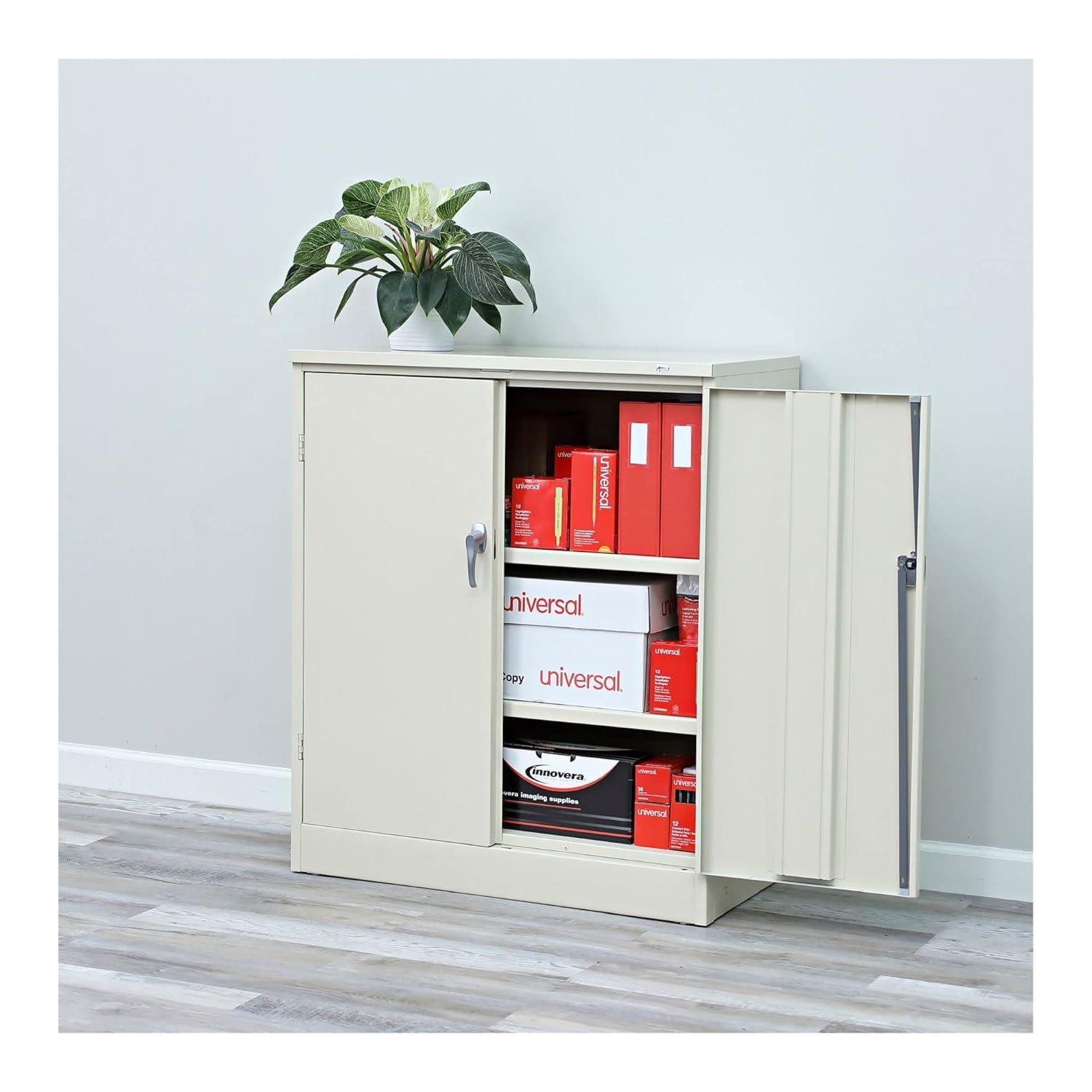 Alera® Assembled 42" High, 2 Shelf Storage Cabinet