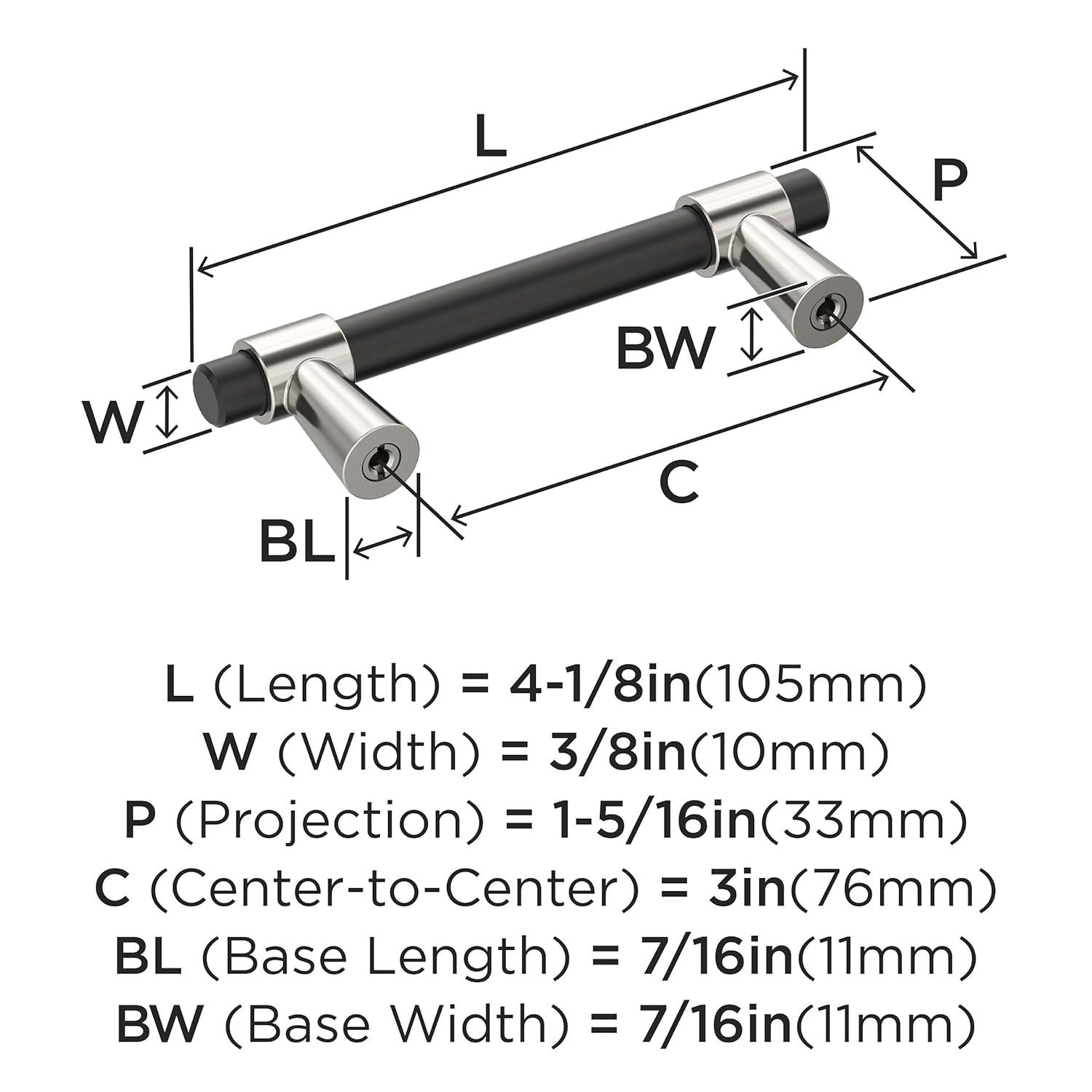 Amerock Mergence 3 inch (76mm) Center-to-Center