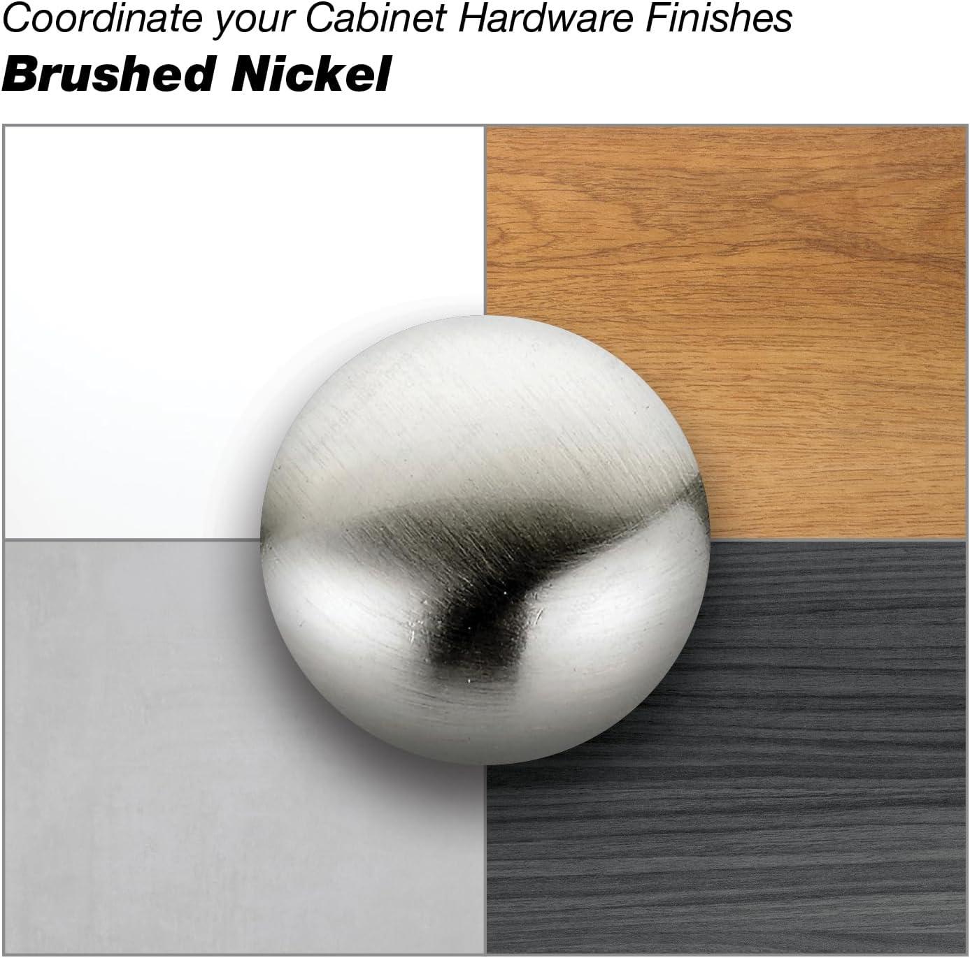 Brushed Nickel Modern Cabinet and Drawer Pull Handle