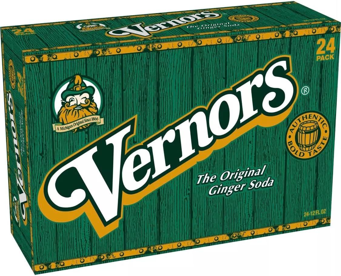 Vernors Ginger Ale Soda - 12 Fl Oz Can (Pack of 24)