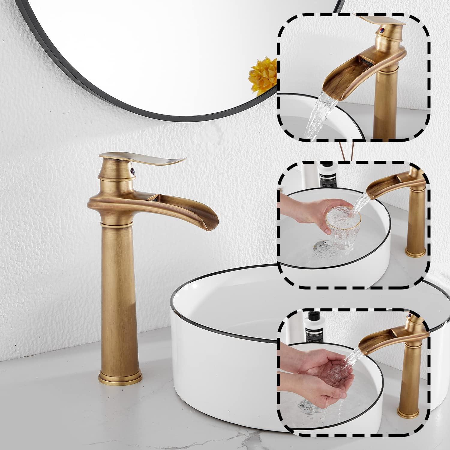 Vessel Sink Faucet Single-handle Bathroom Faucet with Drain Assembly