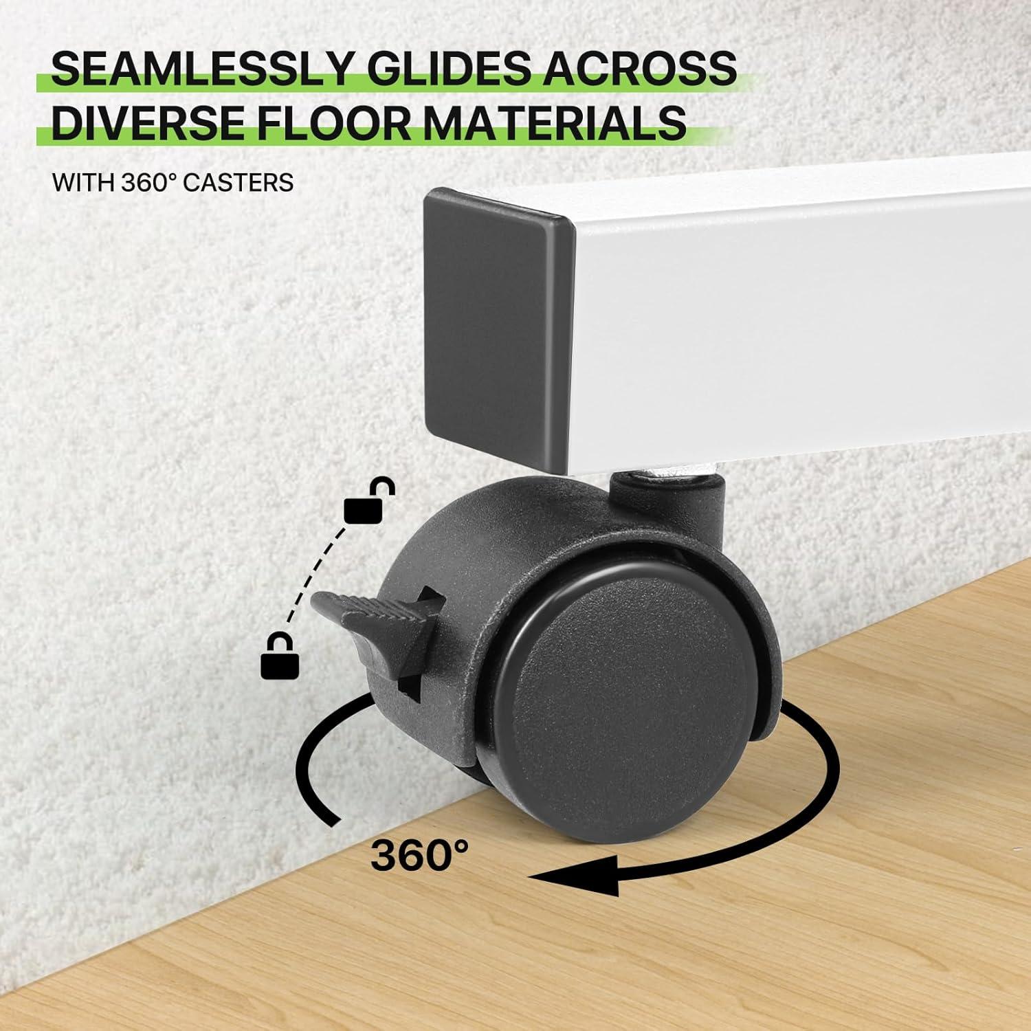 Bring Home Furniture Lifting Computer Desk, Multifunctional Standing Table, Laptop Cart with Mouse Pad for Small Spaces