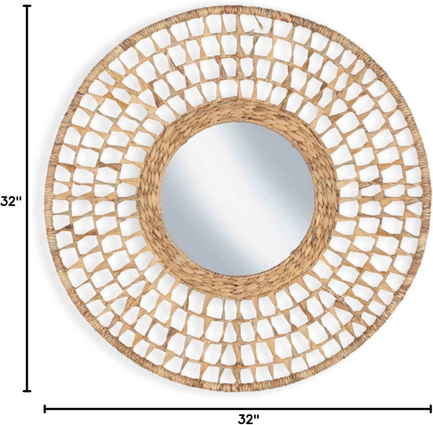 Signature Design by Ashley Casual Deltlea Accent Mirror  Natural