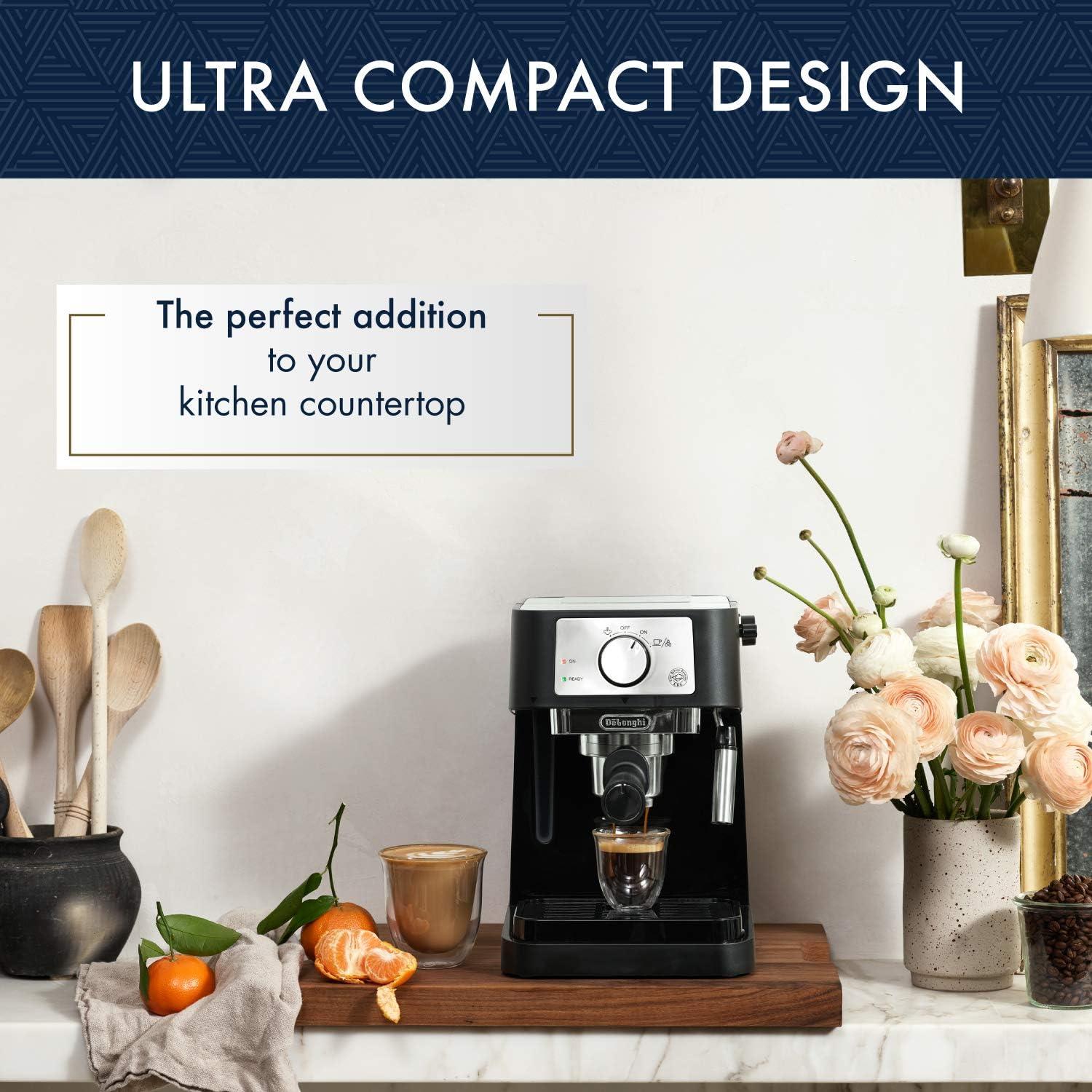 De'Longhi Stilosa Manual Espresso Machine, Latte & Cappuccino Maker