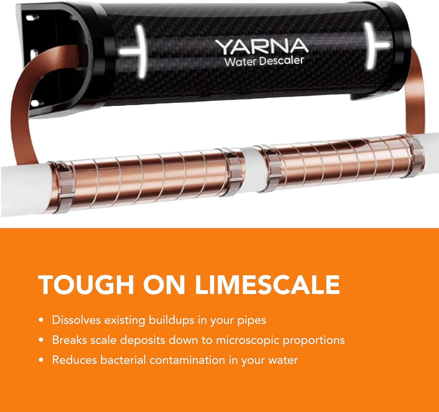 Capacitive Electronic Water Descaler System - Alternative Water Softener Salt Free for Whole House, Reduces the effects of Limescale and Rust formation [CWD24, Max 1" Pipe]