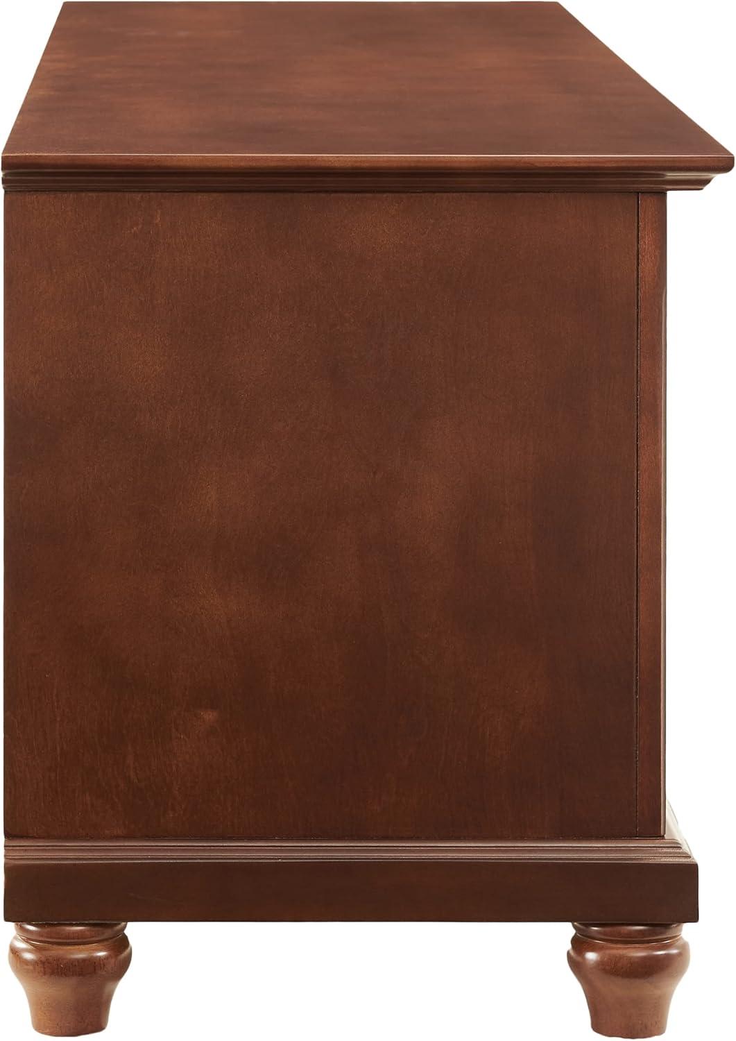 Cambridge TV Stand for TVs up to 60" Dark Red - Crosley: Entertainment Center with Adjustable Shelves & Cable Management