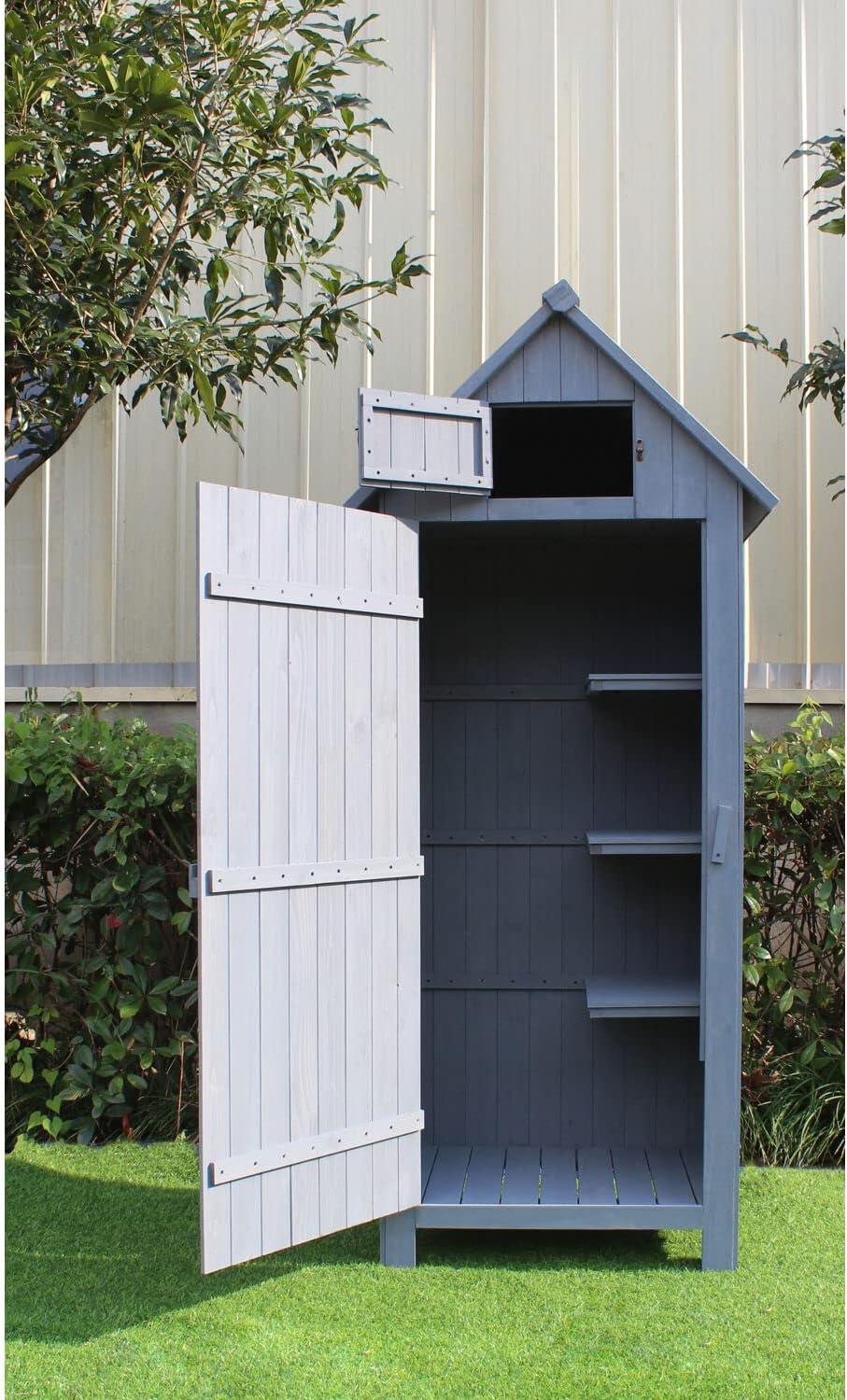 Hanover 2 ft. 5 in. W x 2 ft D Solid Wood Storage Shed