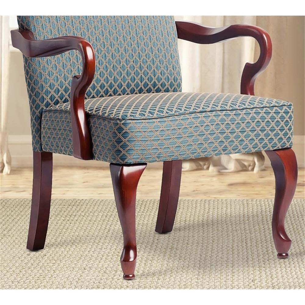 Comfort Pointe Derby Gooseneck Arm Chair Beige: Upholstered Polyester/Cotton, Wood Legs, Foam Fill