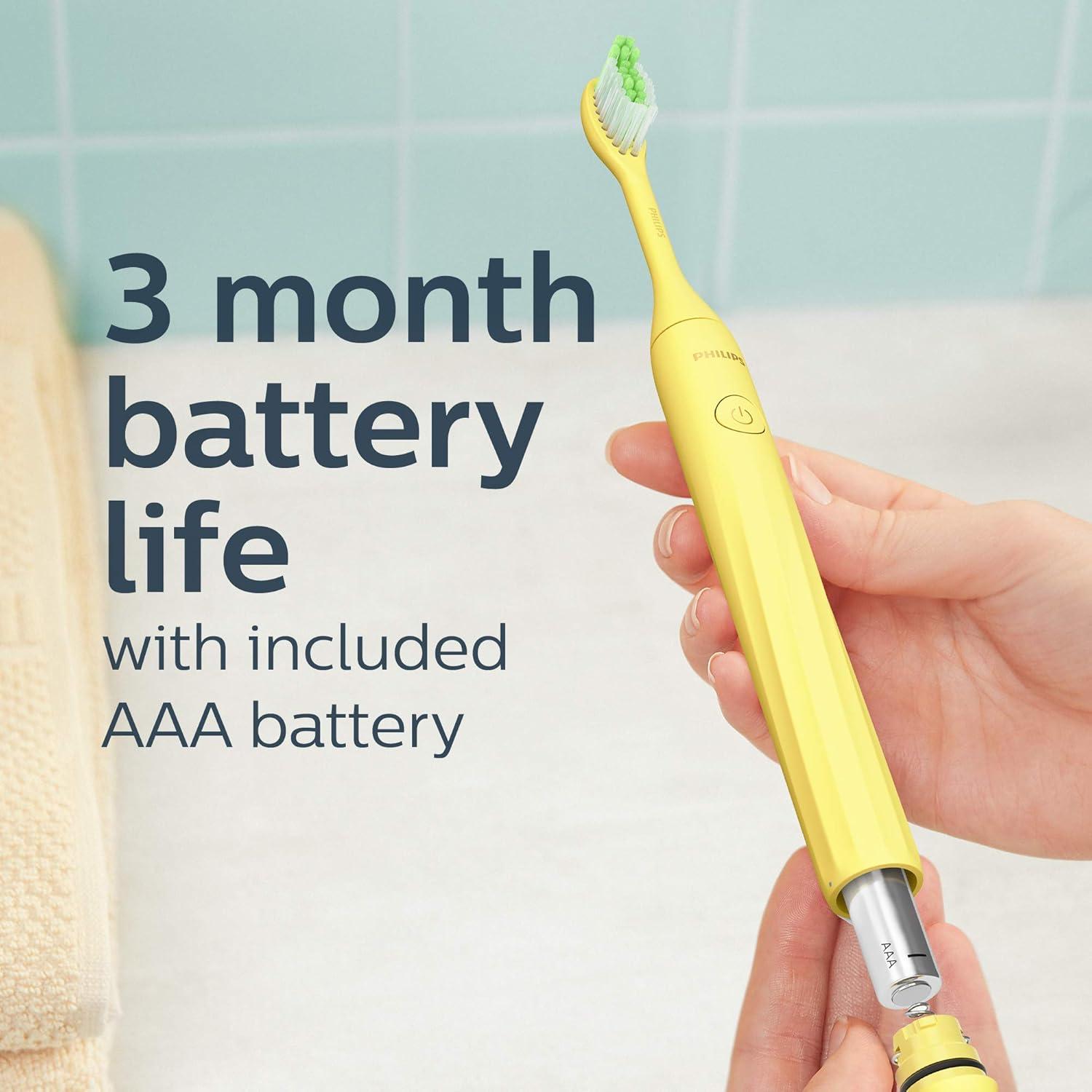 Philips One By Sonicare Battery Toothbrush, Mango, HY1100/02