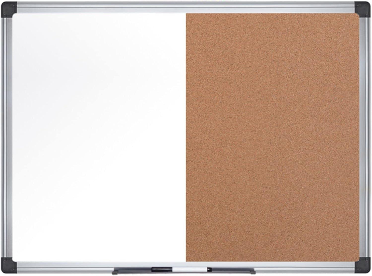 36" x 24" Magnetic Dry Erase Calendar with Corkboard