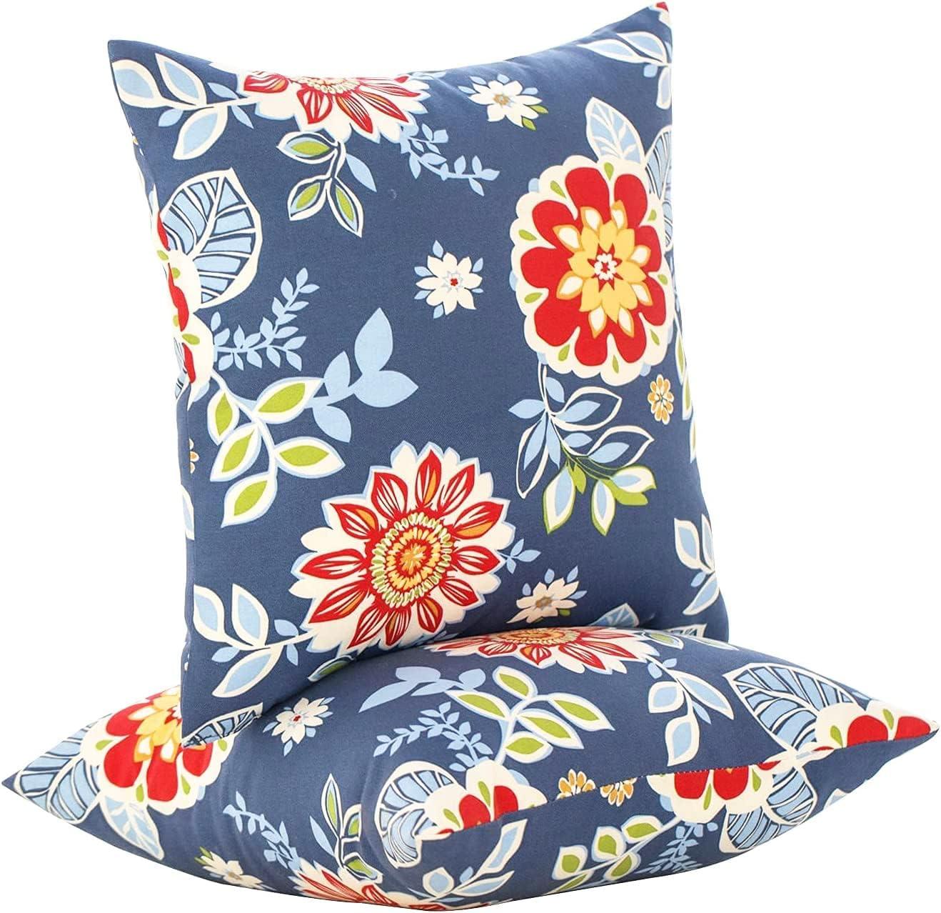 JMGBird Outdoor Pillows Waterproof Set of 2 Outdoor Pillow 18×18 Inch Outdoor Throw Pillows for Patio Furniture, Bed, Couch, and Sofa