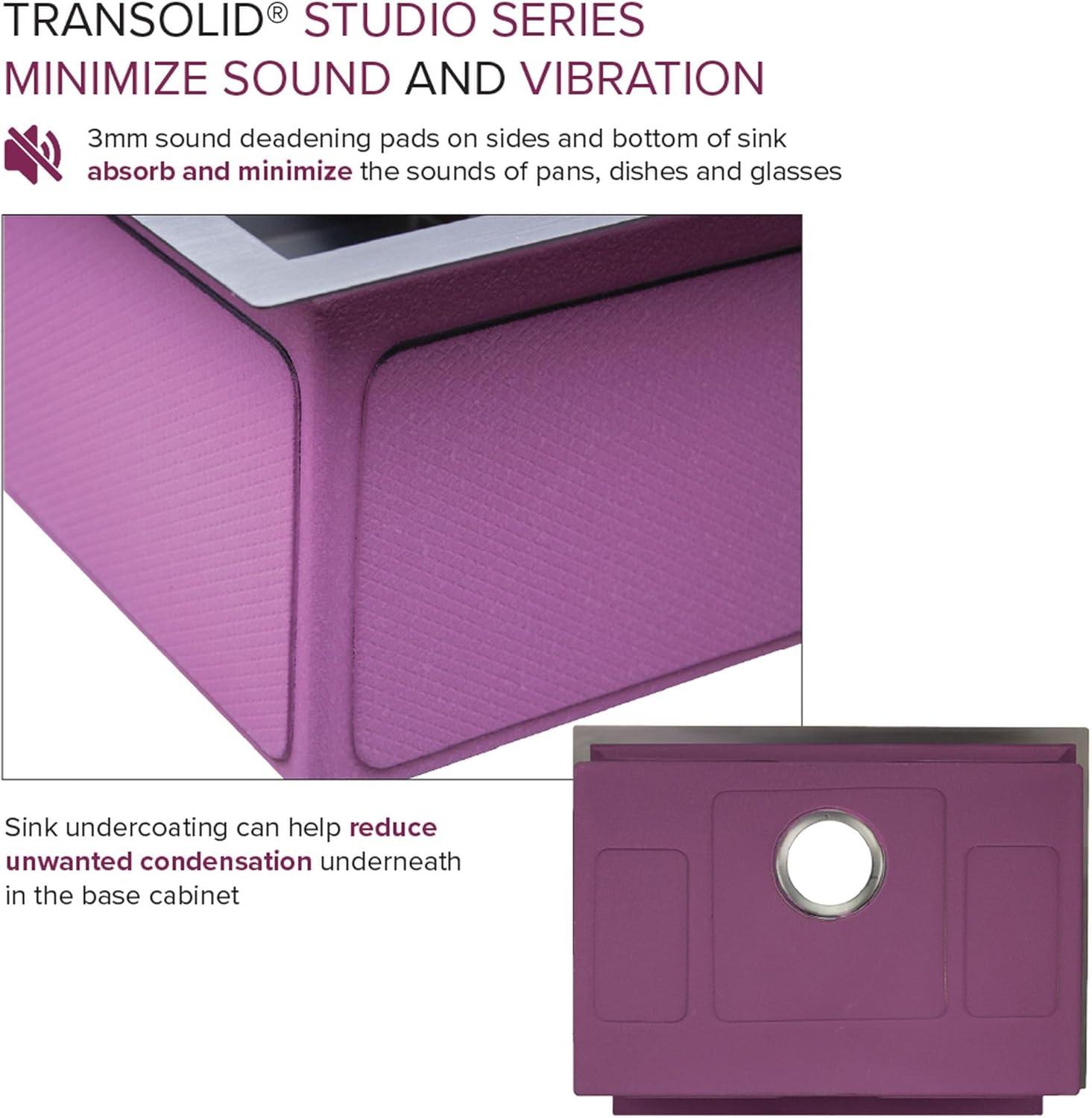 Transolid Studio 26-in x 19-in x 11-in Undermount Stainless Kitchen Sink, SinkPocket, Grid, Strainer