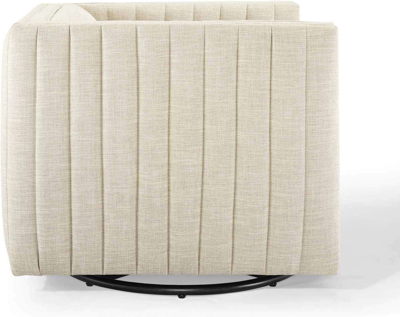 Modway Conjure Channel Tufted Performance Velvet Swivel Armchair