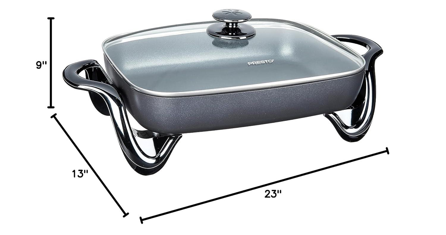 National Presto Industries  16 in. Electric Skillet with Glass Cover