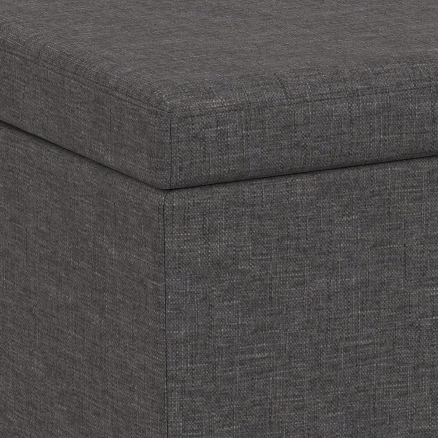 Simpli Home Avalon Storage Ottoman Bench,Assembled