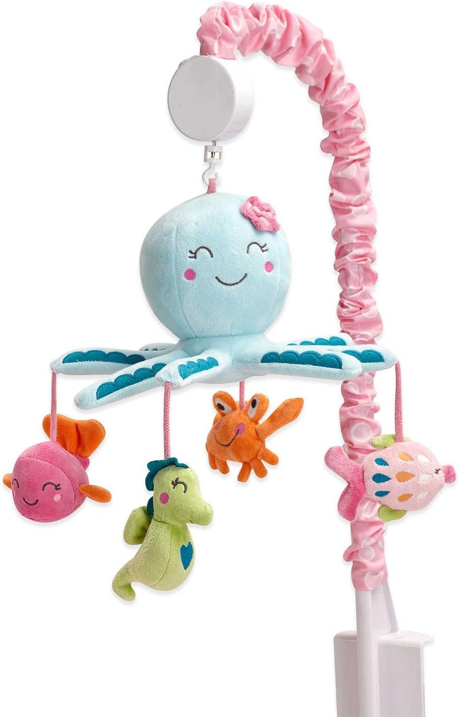 Carter's Sea Collection Musical Mobile, Seahorse, Fish Pink, Blue, Turquoise, Infant Girl,
