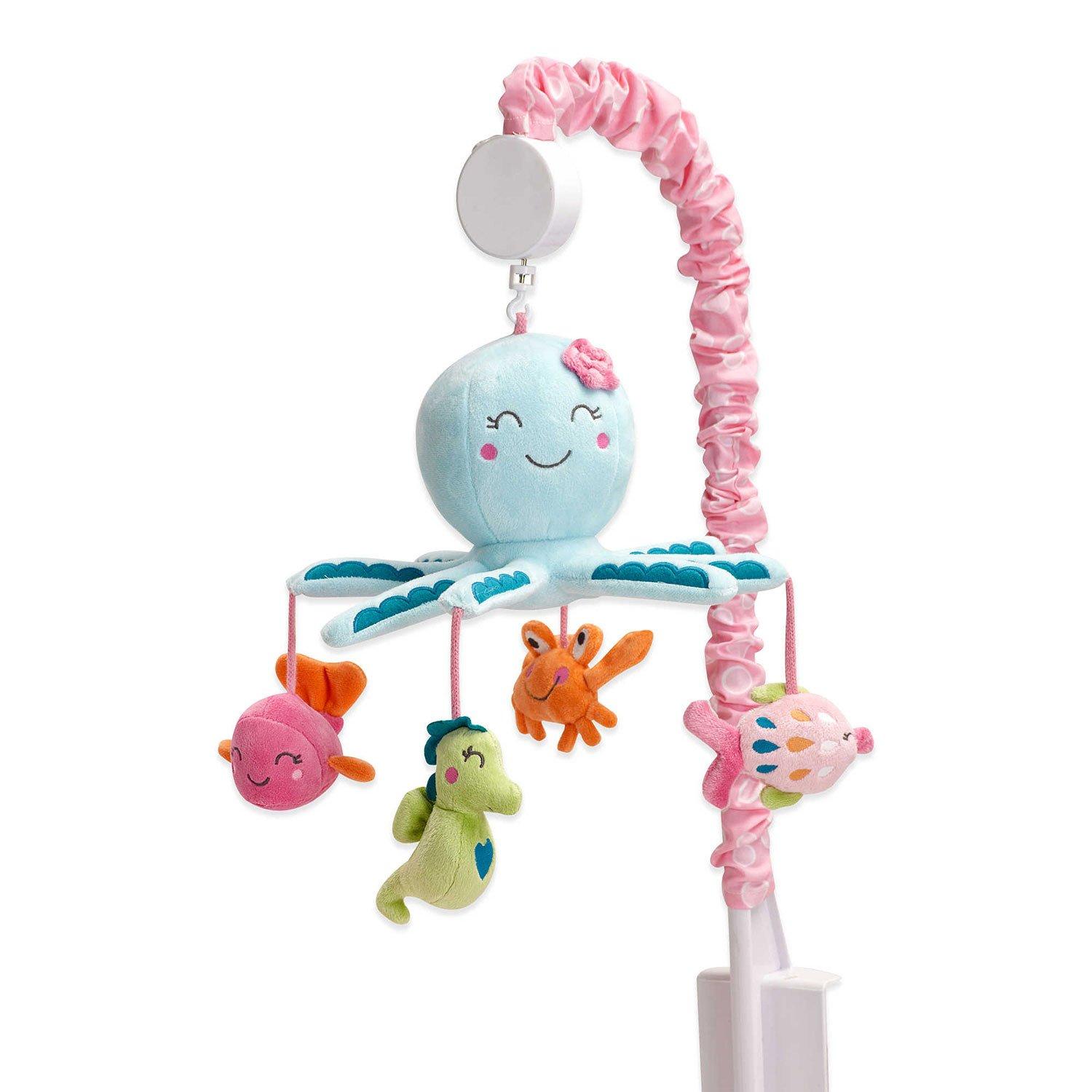 Carter's Sea Collection Musical Mobile, Seahorse, Fish Pink, Blue, Turquoise, Infant Girl,