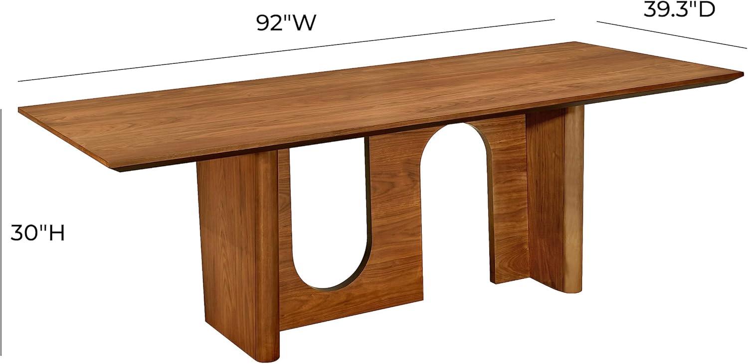 TOV Furniture Satra Walnut Rectangular Dining Table