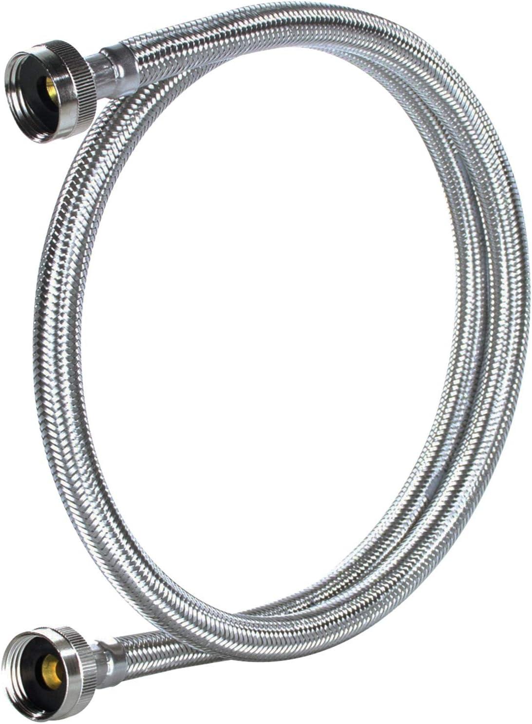 Certified Appliance Accessories WM72SS Braided Stainless Steel Washing Machine Hose, 6ft