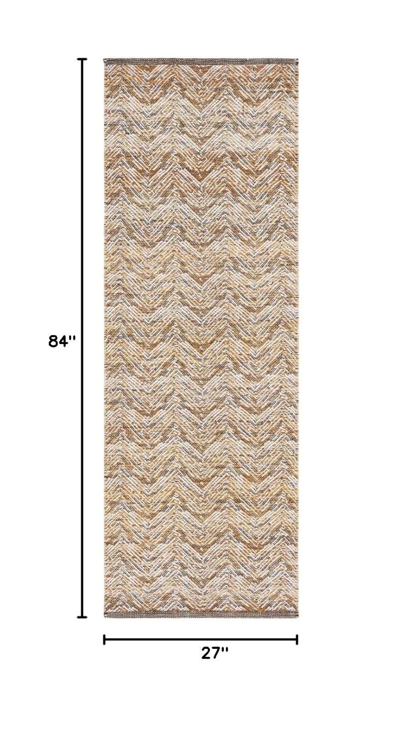 Kilim KLM729 Flat Weave Runner Rug - Gold/Black - 2'3"x7' - Safavieh