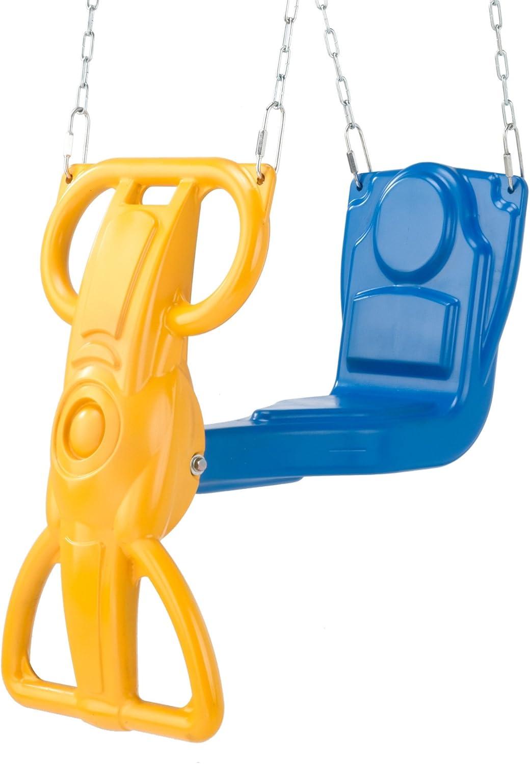 Plastic Two Person Glider with Chains and Hooks