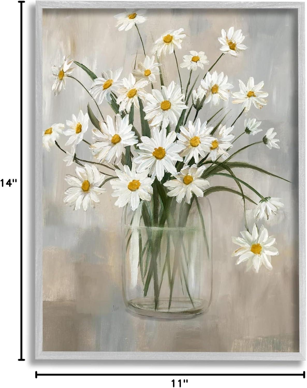 Stupell Industries Daisy Bloom Bouquet Potted Flowers Abstract Pattern