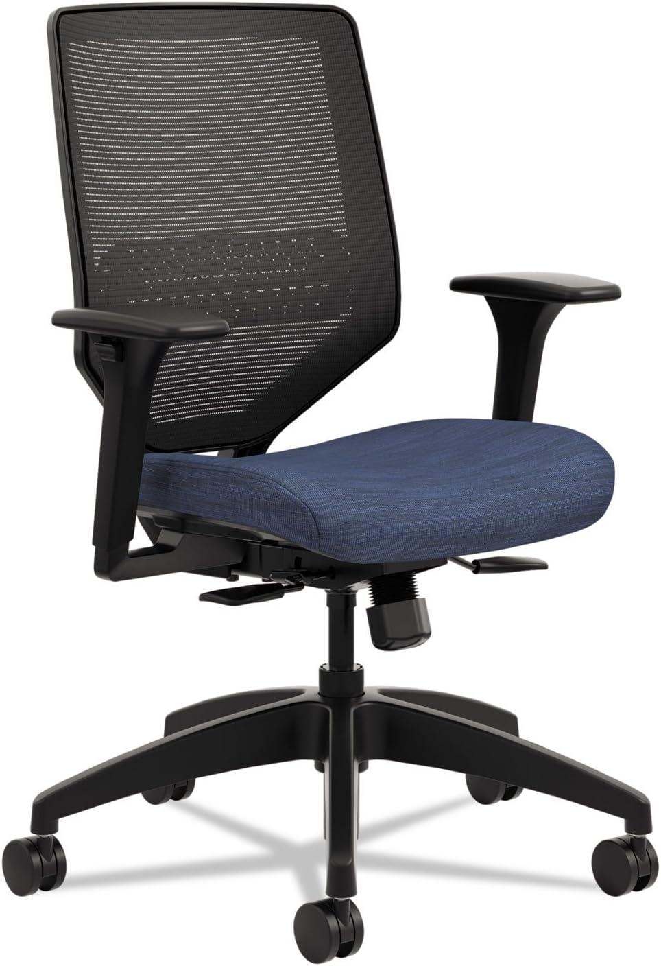 Midnight Swivel Task Chair with Adjustable Mesh Back