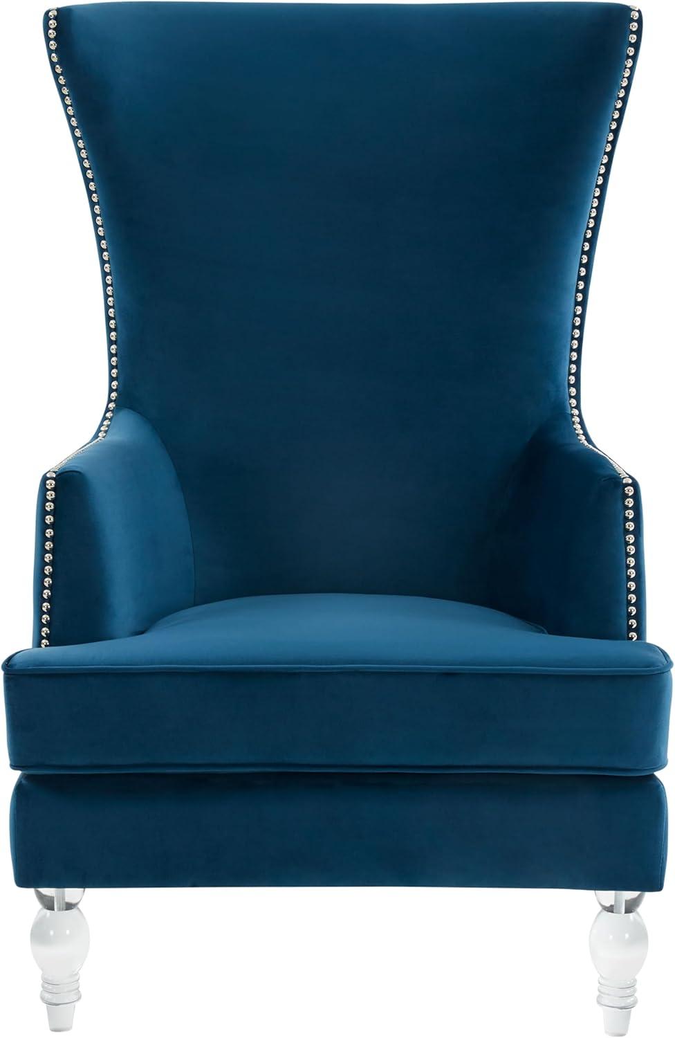 Bree 73.914Cm Wide Velvet Wingback Chair