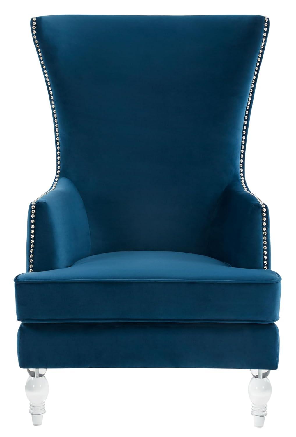 Bree 73.914Cm Wide Velvet Wingback Chair