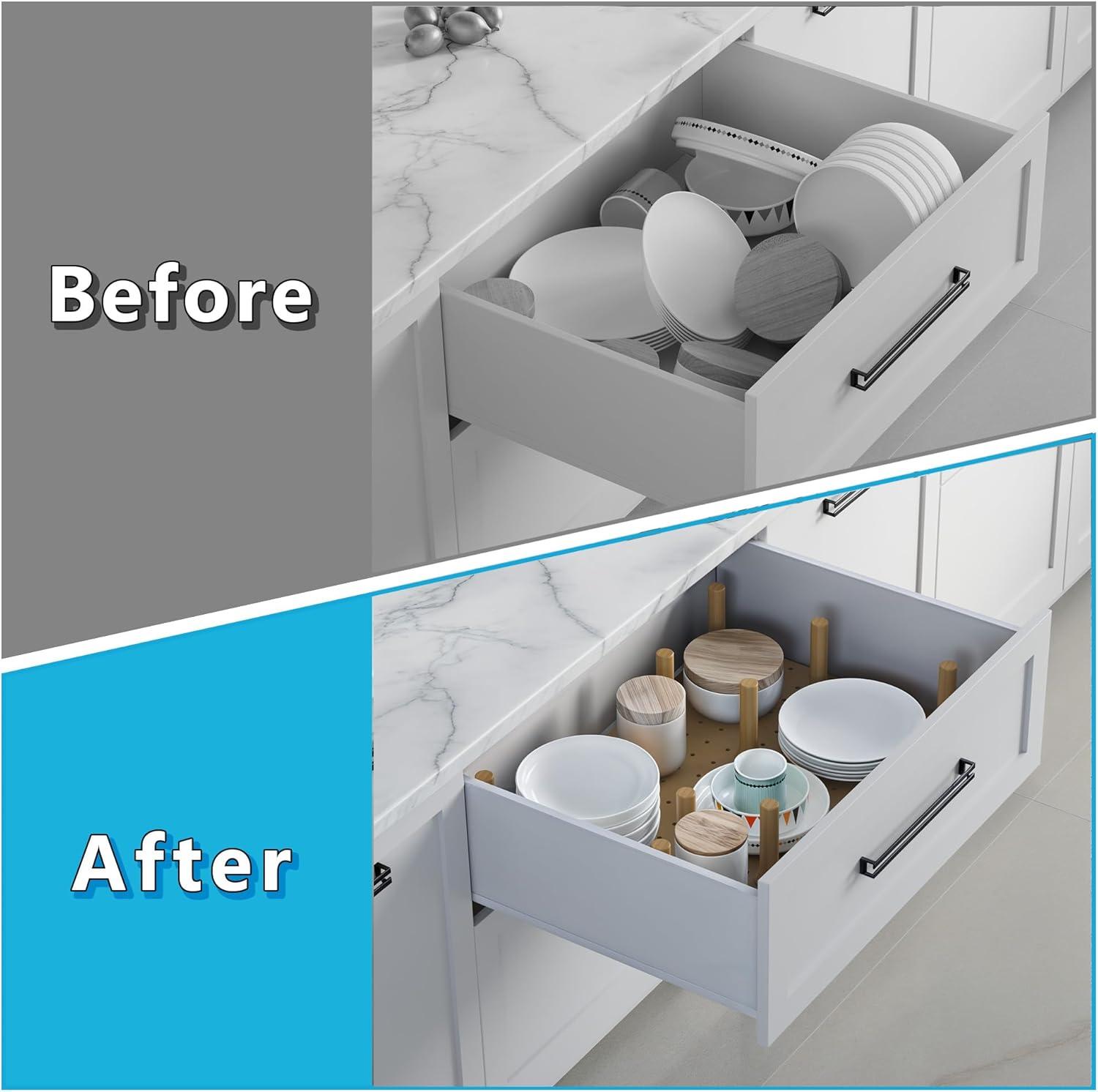 Dowell  Drawer Peg Organizer 24W with 9 Pegs