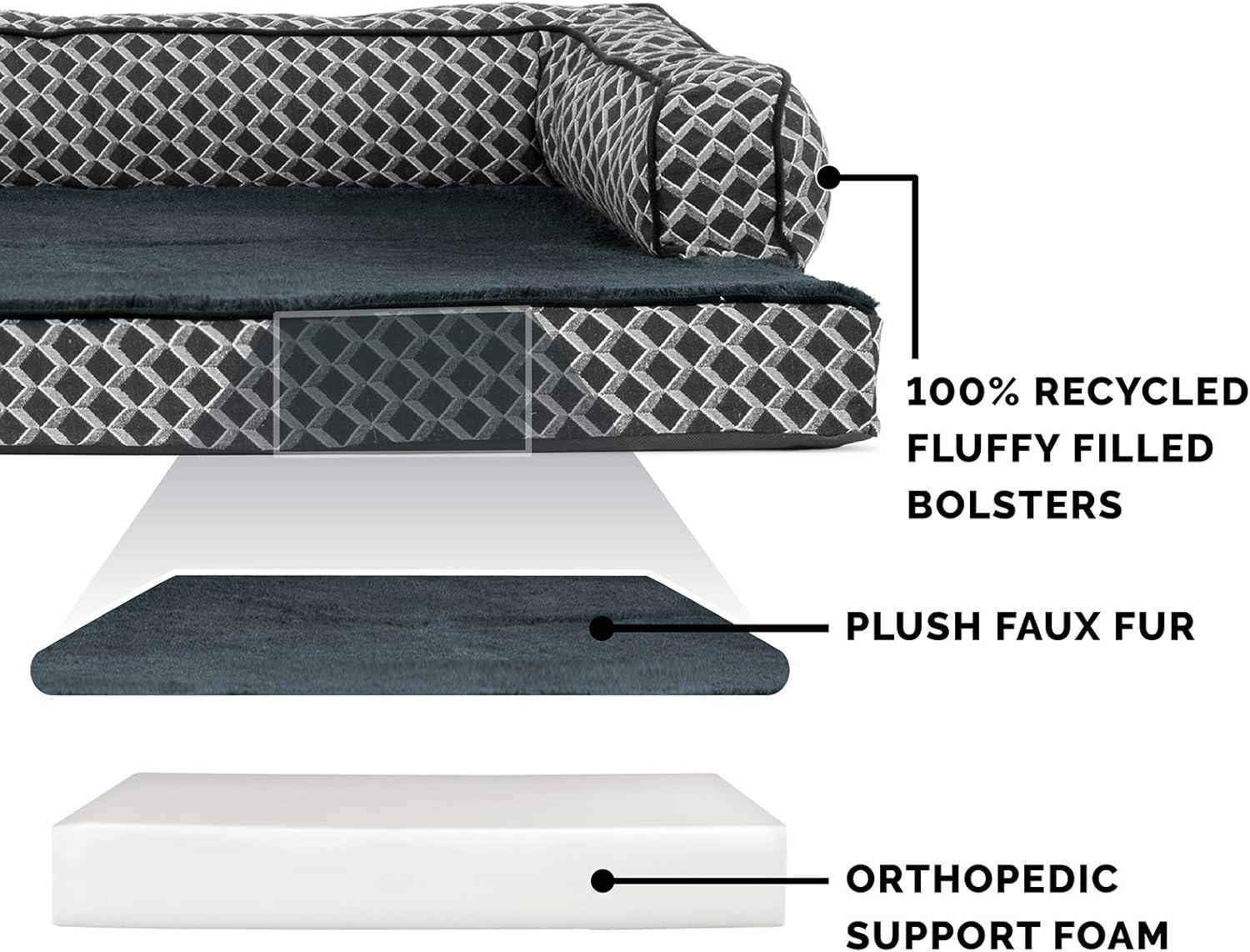 Plush & Diamond Décor Comfy Couch Pet Bed