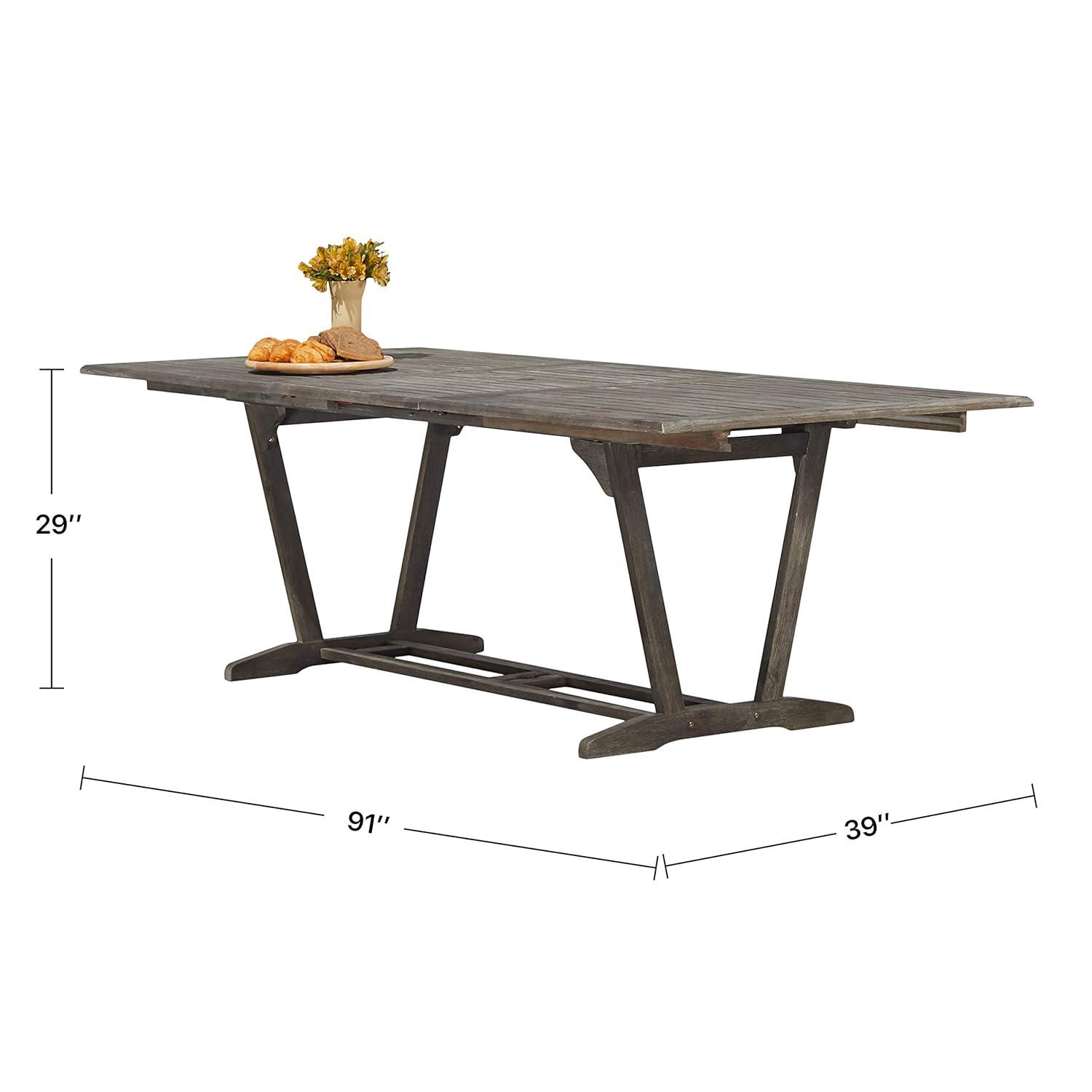 Renaissance-Inspired Outdoor Patio Wood Side Table - Timeless Elegance for Your Garden