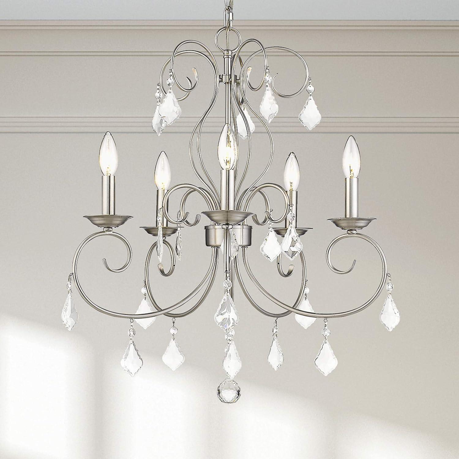 Livex Lighting Donatella 5 - Light Chandelier in  Brushed Nickel