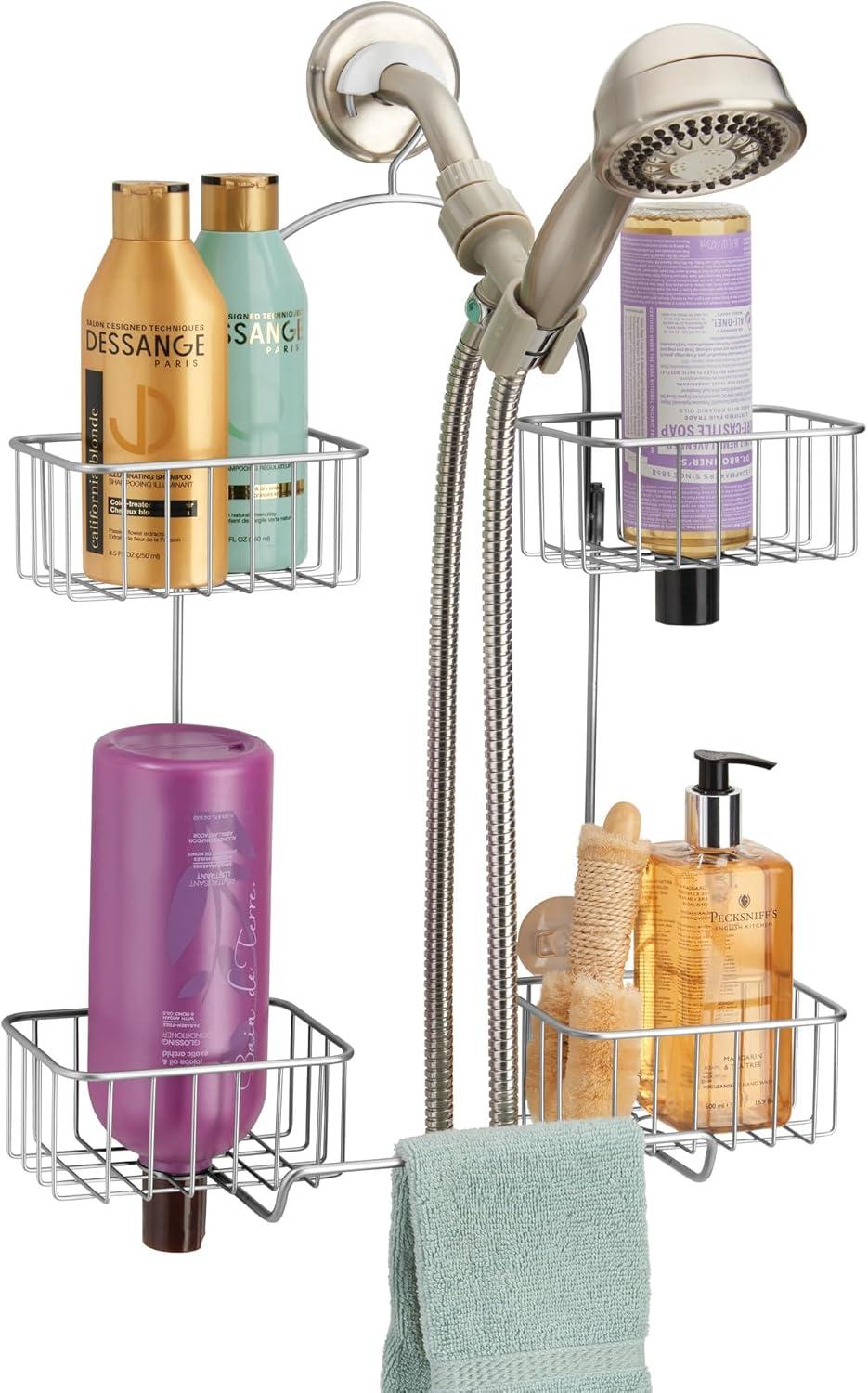 iDesign iDesign Classico Handheld Hose Hanging Shower Organizer, 15.98" x 6.46" x 12.99", Chrome