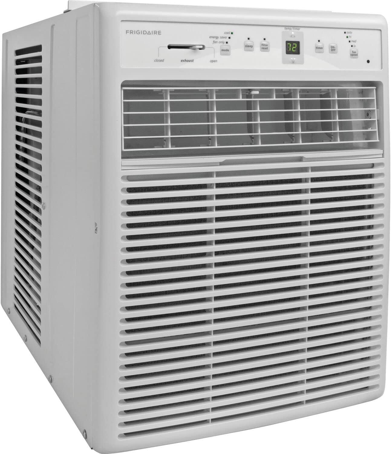 Frigidaire 10,000 BTU 450 Sq. Ft. Casement Window Air Conditioner with Remote, White, FFRS1022RE