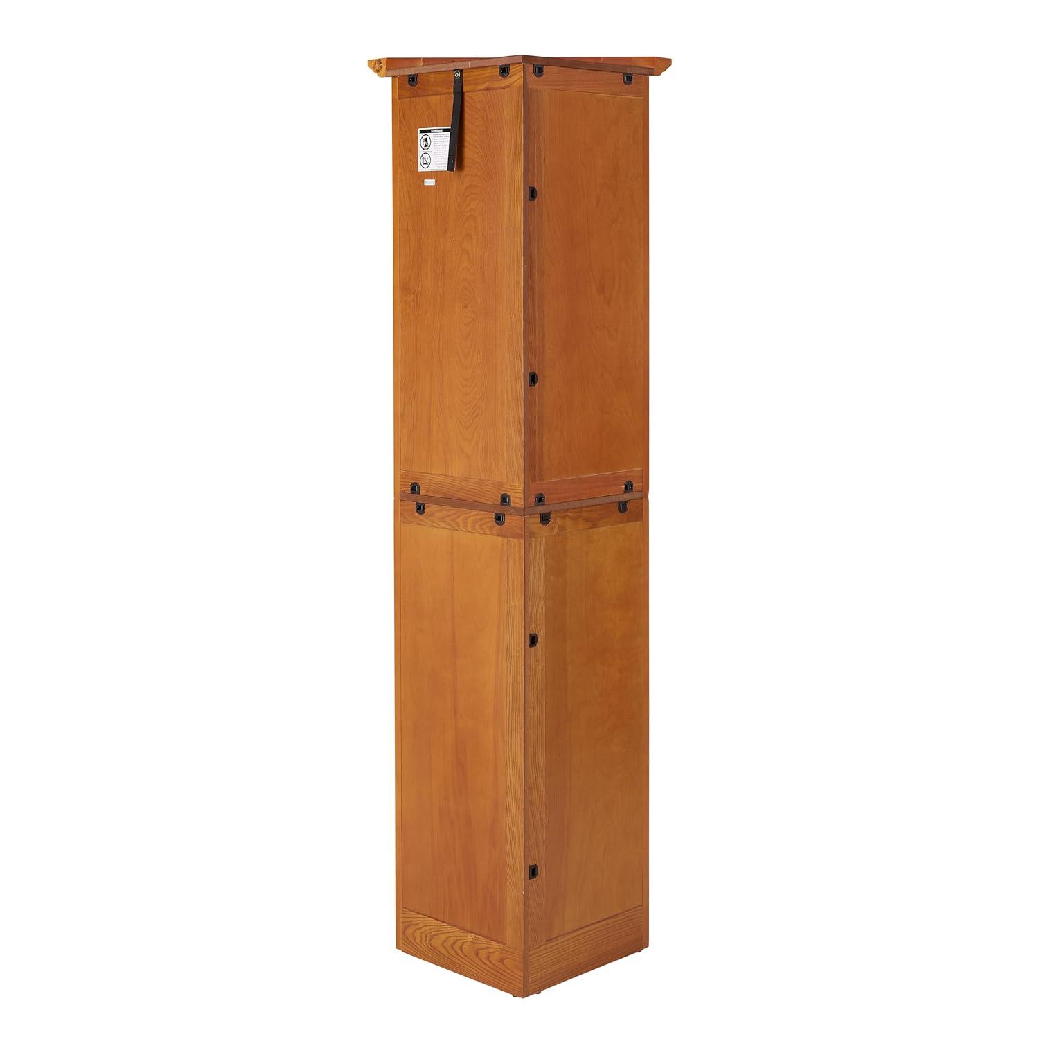 Miekor 4-Tier 72" Corner Kitchen Pantry Storage Cabinet with 8 Doors Tall Storage Cabinet, Corner Cabinet and Adjustable Shelves, Home farmhouse bookshelf Cabinet for Bathroom, Living room, Kitch 1014