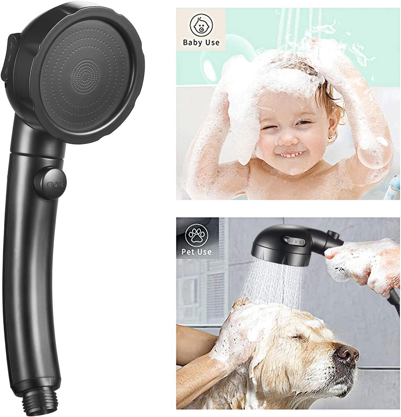 High Pressure Handheld Shower Head with ON/OFF Pause Switch, 3 Spray Modes Shower Head