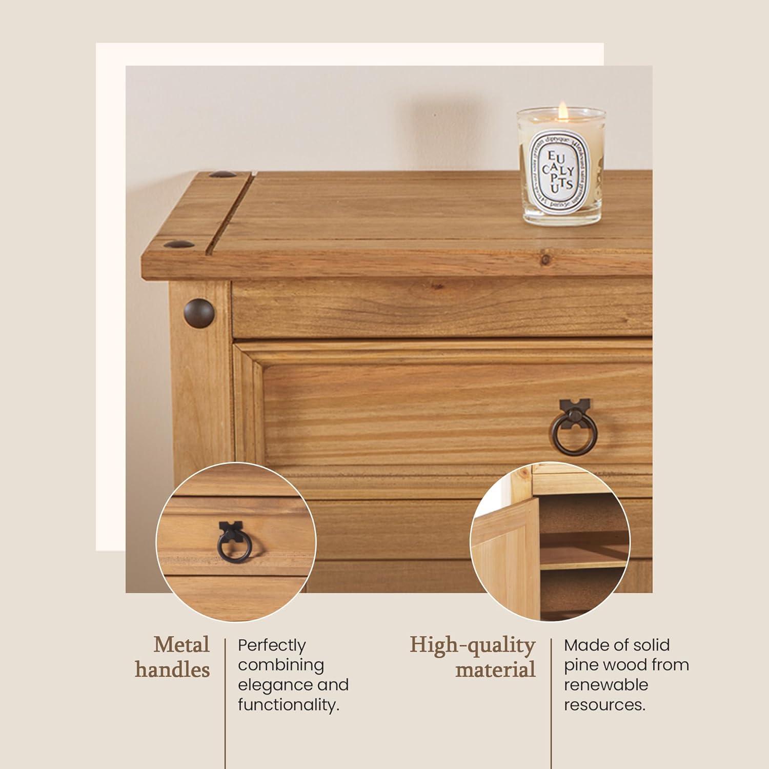 Corona 65.91'' Solid Wood Sideboard