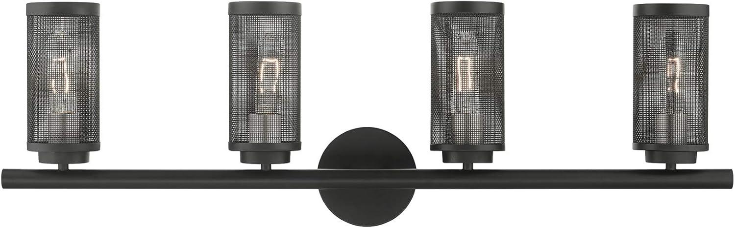 Livex Lighting Industro 4 - Light Vanity in  Black/Brushed Nickel