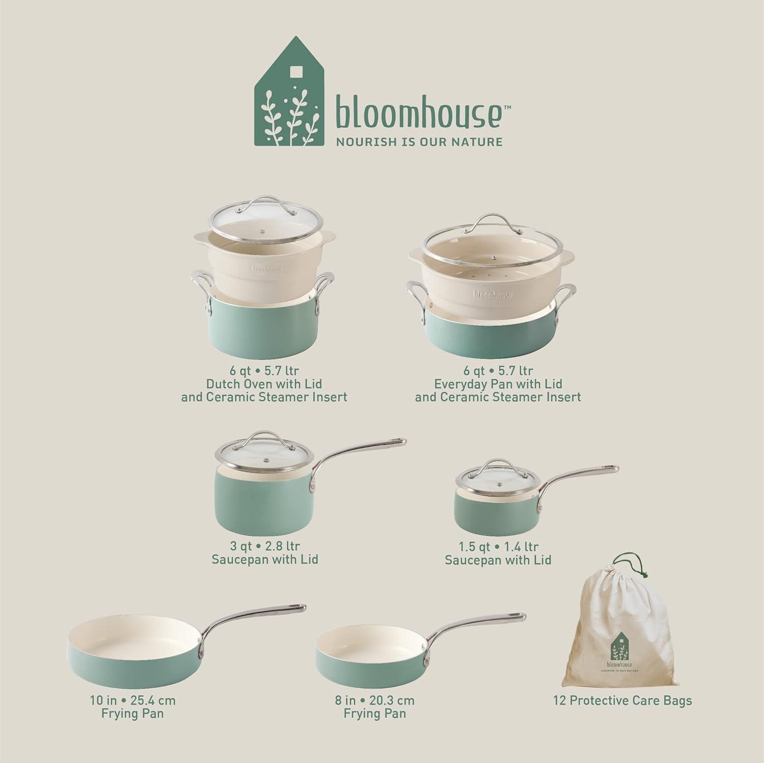 12 - Piece Non-Stick Aluminum Cookware Set