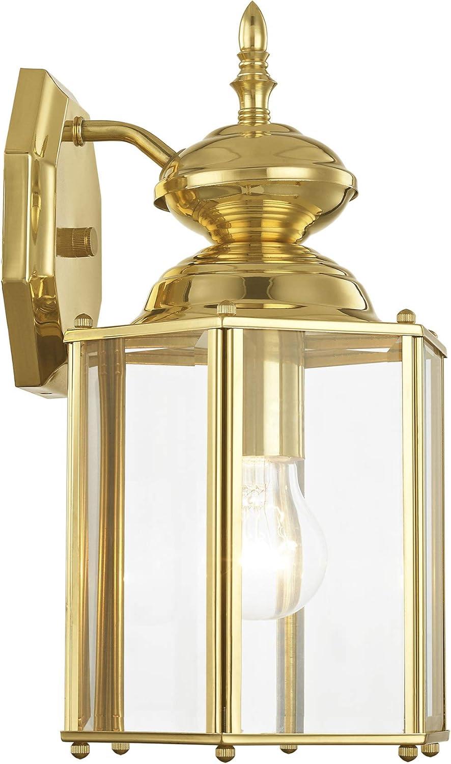 Livex Lighting Outdoor Basics 1 - Light Wall Light ,  Polished Brass