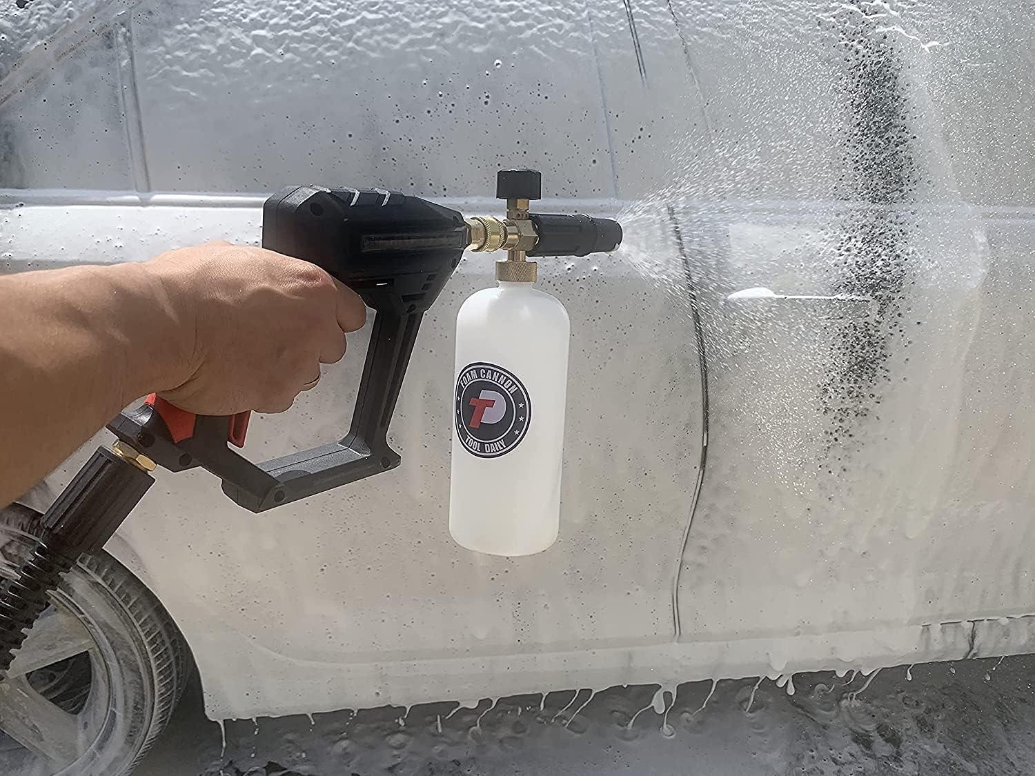 Adjustable Foam Cannon with Quick Connector and Nozzle Tips