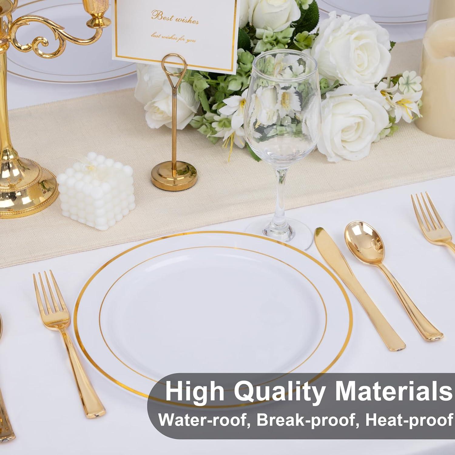 WELLIFE Silver Plastic Dinner Plates 72 Pieces, 10.25" Silver Disposable Plates, Premium Hard Plastic Lunch Plates, Ideal for Wedding and Party