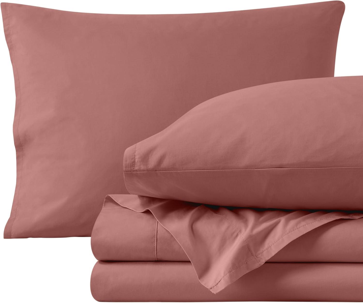 300 Thread Count Organic Cotton Percale Bed Sheet Set by Bare Home